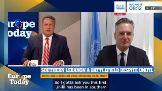 YouTube video thumbnail: "Very Difficult to See Change" in the Middle East, UNIFIL Deputy Says
