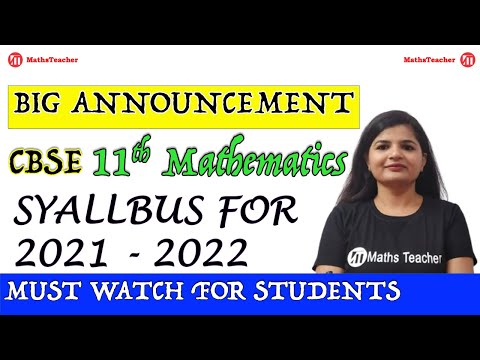 Big Announcement of CBSE for Syllabus of Year 2021...
