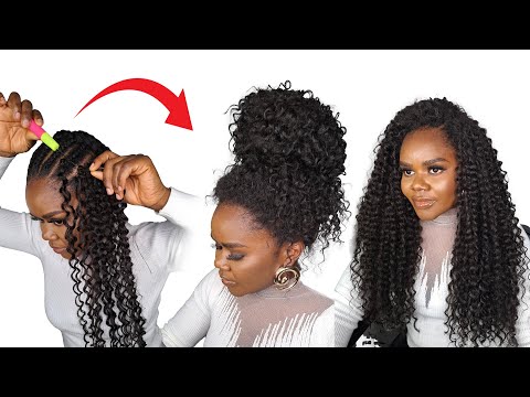 SAVE YOUR EDGES😱 I Made Invisible Hairline Curly Crochet Hairstyle/ Detailed Steps