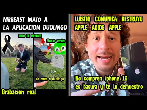 MrBEAST MAT0 a DUOLINGO y LUISITO COMUNICA DESTRUYO APPLE ADIOS APPLE