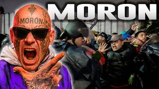 AGARRE CON LA POLICÍA Y DESC0NTR0L EN LA BARRA BRAVA DE MORON 🇦🇷