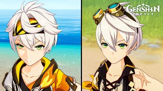 Bennett NEW Skin vs Classic Outfit (Side by Side) - Genshin Impact 5.8