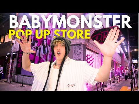 I went to the BABYMONSTER pop up store!