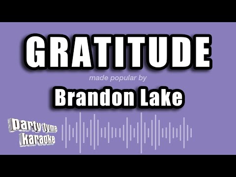 Brandon Lake – Gratitude (Karaoke Version)