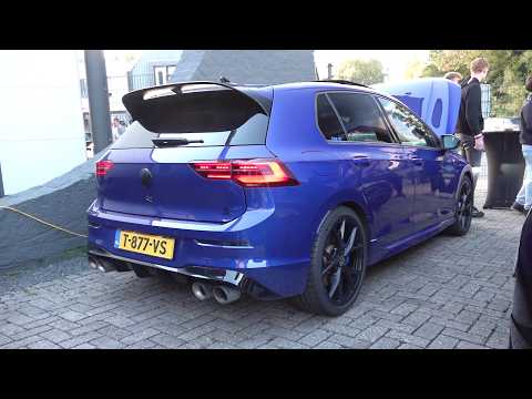 Modified Cars Arriving at a Meet! Golf 7.5 R 2.5 TFSI RS3 Engine, Golf 8 R Akrapovic, Golf 7 GTI TCR