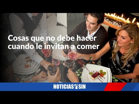 10 cosas que no se deben hacer si lo invitan a comer