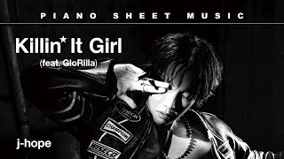 PIANO SHEET MUSIC: j-hope ‘Killin’ It Girl (feat. GloRilla)’