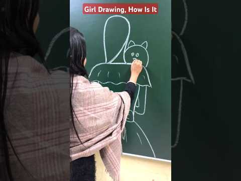 Girl Drawing, How Is It Please Comment #shorts #shortsfeed #youtubeshorts #drawing #ytshorts #art