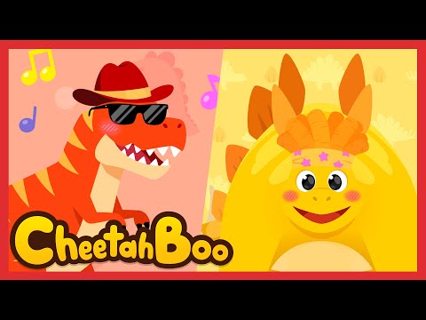 🌈What color do you like? | Colorful Dinosaurs | Learn Colors for kids | Nursery rhymes | #Cheetahboo