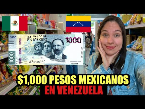 ¿Qué compras con un BILLETE DE $1,000 PESOS MEXICANOS en VENEZUELA en 2025? Te vas a sorprender😱💸💸