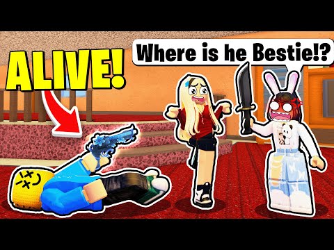 Using FAKE DEAD BODY GLITCH To TROLL TEAMERS In Murder Mystery 2! (Roblox)