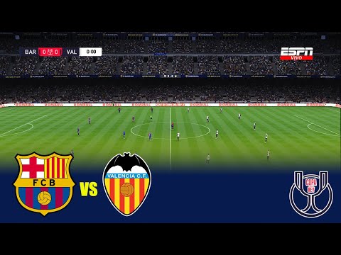 Barcelona vs Valencia | Copa Del Rey 2024/25 |  | Full Match All Goals | eFootball PES