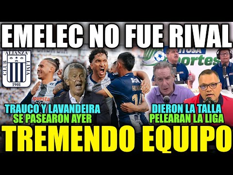 ¡UN PASEO! PRENSA PERUANA ANALIZA LA PRESENTACIÓN DE ALIANZA LIMA Y CRITICA BAJO NIVEL DE EMELEC