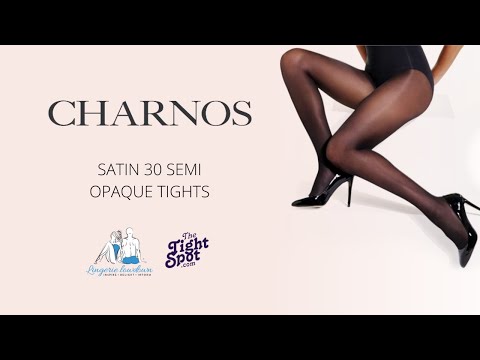 Charnos Satin 30 Tights | Black Tights