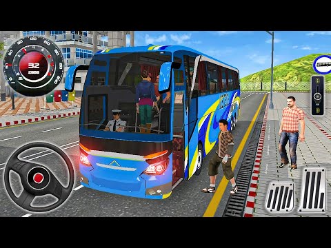 US Coach Bus Driving Simulator - Real Coach Bus Driving in City - Android GamePlay