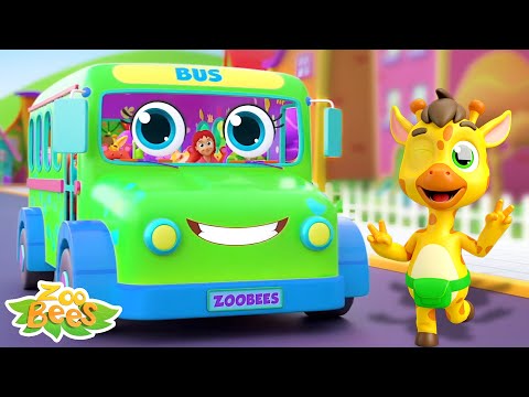 Wheels On the Bus Go Round And Round, Vehicle Song and Nursery Rhymes for Kids