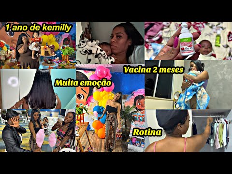 rotina do bebê pós vacina, 1 ano de kemilly e organização