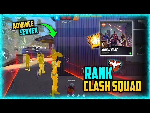 FREE FIRE - RANK CLASH SQUAD IN ADVANCE SERVER 😲🔥| NEW MODE NOW RANK IN CLASH SQUAD 🥳💥