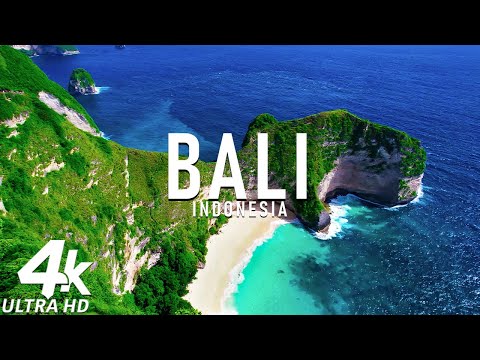 FLYING OVER BALI 4K UHD - Relaxing Music Along With Beautiful Nature Videos - 4K Video HD