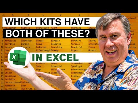 Excel Which Products Contain Both Of These Items - Episode 2661