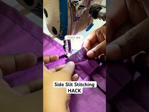 Side slit sewing hack #sewing #sewinghacks #sewingtips
