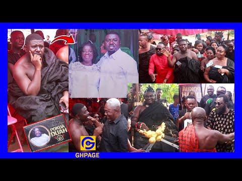 Sh0cking; 😱This Man Chewed Live Chicken Infront Of Komfo Kolege At His Mother’s One Week
