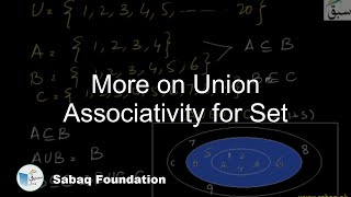 More on Union Associativity for Set