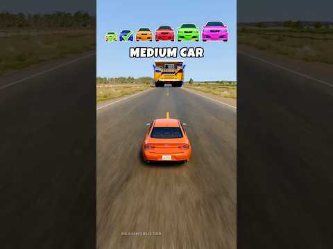 Big & Small Cars vs Giant Belaz Truck