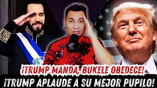 DONALD TRUMP FELICITA A NAYIB BUKELE POR SU OBEDIENCIA Y ACATAR SUS ORDENES SIN RENEGAR!