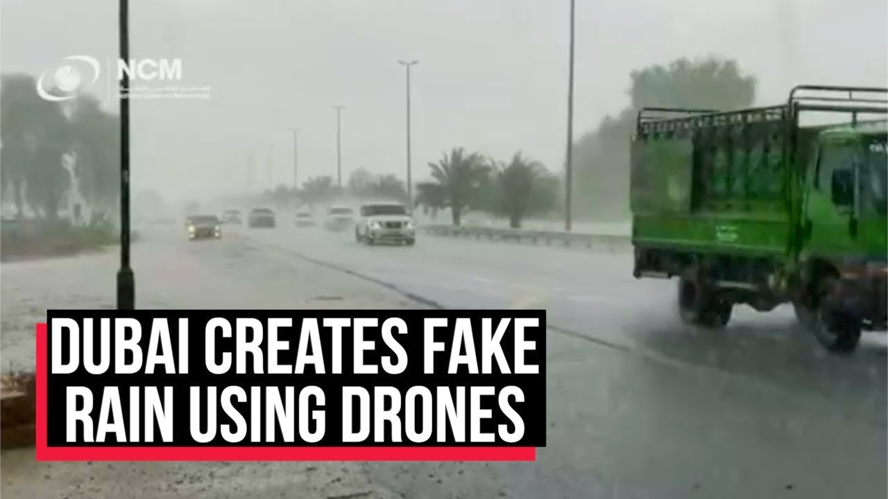 Dubai creates fake rain using drones to beat 50-degree heat