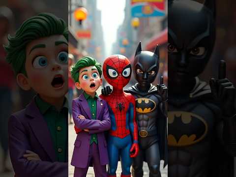 Toys 🤑🤑 Spider-man vs Batman vs Joker #spiderman #Toys #joker #batman #avengers #marvel #dc #shorts