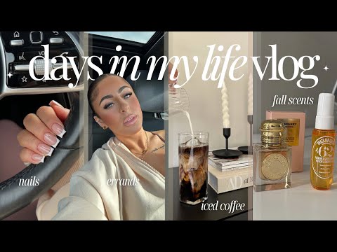 VLOGTOBER🍂☕️ seasonal depression is here, nails *aesthetic* fall fragrances, errands + productivity