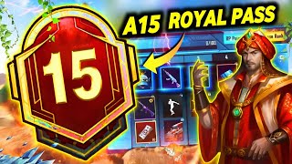 🔴A15 Royal PASS 🔥 1 To 100 RP 🔥 A15 Royal Pass Leaks / Bgmi Next Royal Pass ( Royal Pass A15 )