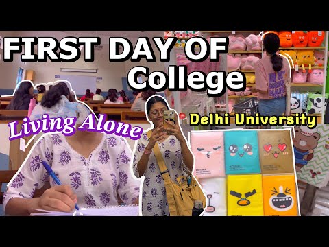 🇮🇳First day of college as a student of📍Delhi University (2nd year Senior) | New academic year🥹✨