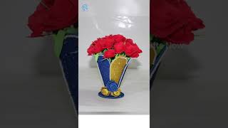 Flower Vase Making with Cloth Bag #creativeideas #handmadecreatives #creativeshorts #trending