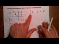 Solving Equations with Fraction Coefficients