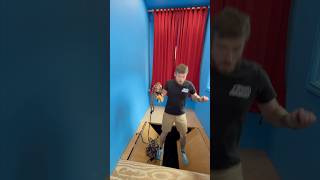 Pull it and fall down trap door!
