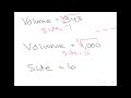 Understanding Volume and Cube Roots