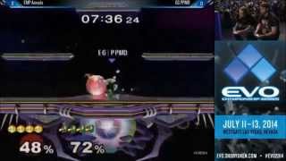 SSBM evo 2014 EMP Armada (peach) vs. EG PPMD (falco, marth) (LOSERS BRACKET DAY 3) smash melee