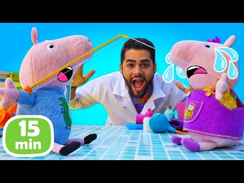 A Pescaria de George Pig: Quando a Peppa Pig Precisa do Doutor de Brinquedos - História infantil.