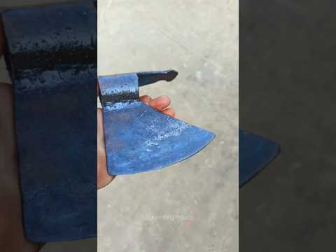 Turning a Rotavator blade into a axe