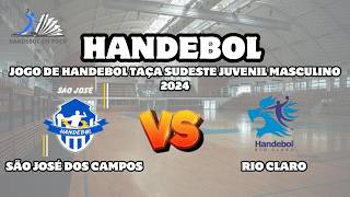 SÃO JOSÉ DOS CAMPOS x RIO CLARO JOGO DE HANDEBOL JUVENIL MASCULINO TAÇA SUDESTE DE HANDEBOL 2024