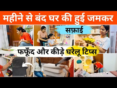 महीने से बंद घर और फफूँद से भरा KITCHEN कैसे साफ़ किया ?? एक Housewife का FULL HOUSE CLEANING DAY