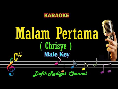 Malam Pertama (Karaoke) Chrisye Nada Pria/ Cowok/ Male key C# (Low key/Nada Rendah)