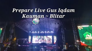 Suasana Persiapan Pengajian Gus Iqdam Haul Syuhada Haji Blitar