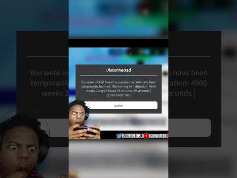 ISHOWSPEED banned for 100 years in Roblox 💀