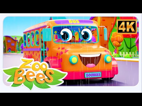 Wheels on the Bus, Colorful Animation & Fun Music for Kids
