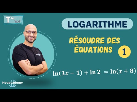 ÉQUATION ❶ LOGARITHME : ln(3x-1) + ln2 = ln(x+8)