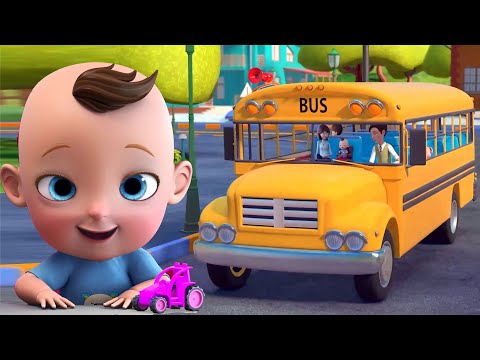 Wheels On The Bus Goes Round and Round + Finger Family Song