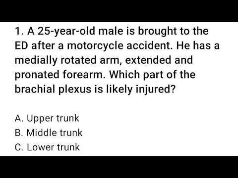 Brachial plexus injury mcq